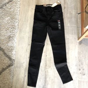 Levi’s Mile High Super Skinny Black Jeans